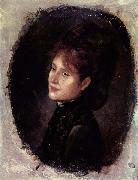 Nicolae Grigorescu Portrat der Frau Alexianu oil painting